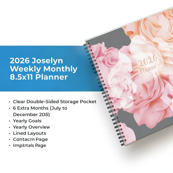 2026 Planner Blue Sky L Shaped Paper Planner-8