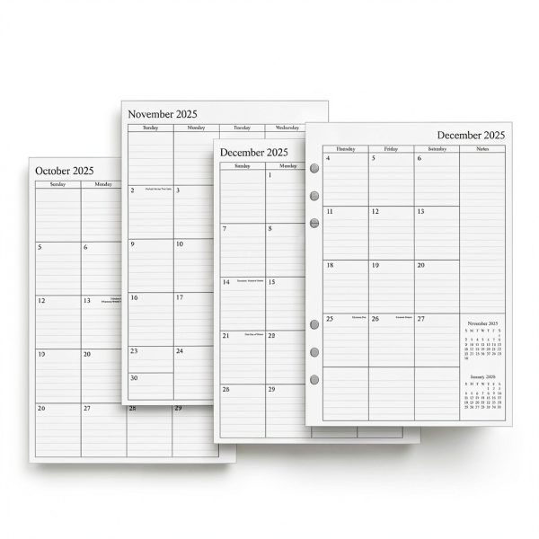 newestor A5 Planner Refills Leather Paper-6