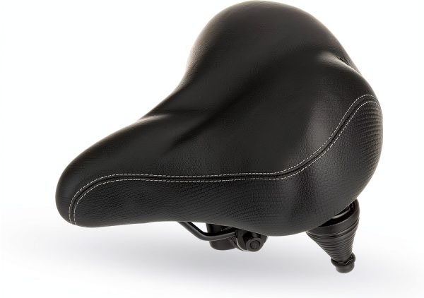 Bikeroo Extra Wide Bike Seat Faux Leather-0