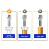 12x1.25 Wheel Lug Nuts ECCPP Chrome Hex Medium-3