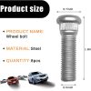 Wevdn Automotive Lug Bolts M12x1.5 Stainless Steel-1