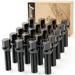 JiiinMiiin Lug Bolts 45mm Black Hex Alloy Steel-0