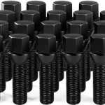Dynofit Hex Wheel Bolt 45mm Black Alloy Steel-0