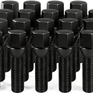 Dynofit Hex Wheel Bolt 45mm Black Alloy Steel-0