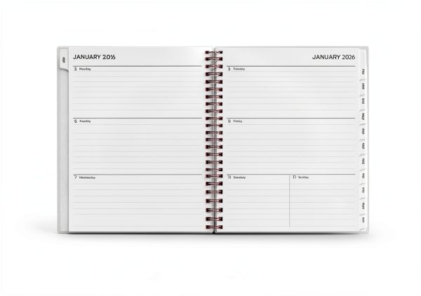 2026 Planner Blue Sky L Shaped Paper Planner-2
