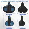 Soarify Bike Seat BLACK BLUE Ergonomic Comfortable-4