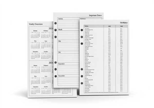 newestor A5 Planner Refills Leather Paper-4