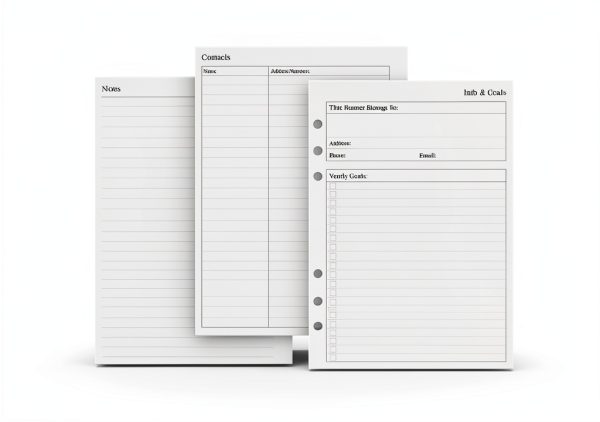 newestor A5 Planner Refills Leather Paper-5