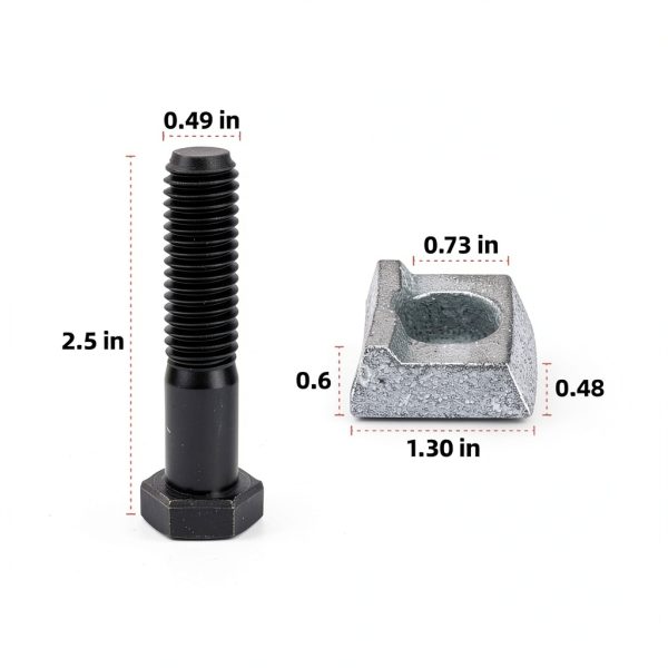 Wheel Studs SyunsXoon Hex Iron Bolt for Mobile Home-1