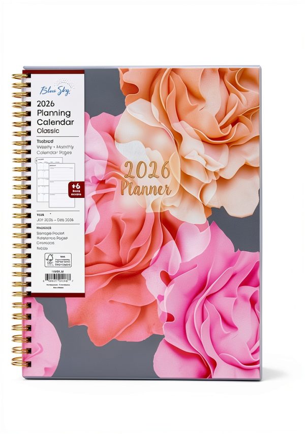 2026 Planner Blue Sky L Shaped Paper Planner-0