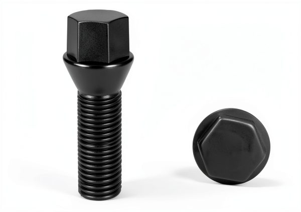 Dynofit Hex Wheel Bolt 45mm Black Alloy Steel-1