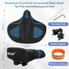 Soarify Bike Seat BLACK BLUE Ergonomic Comfortable-3