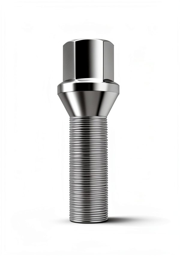 GAsupply Chrome Lug Bolts 40mm Shank Silver-2