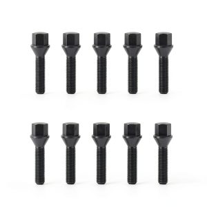 Hex Wheel Bolts 45mm Black KSP Performance-0