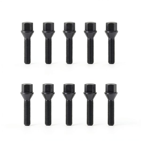 Hex Wheel Bolts 45mm Black KSP Performance-0