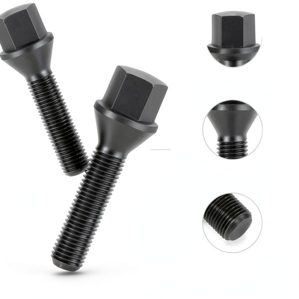 Hex Wheel Bolts 45mm Black KSP Performance-2