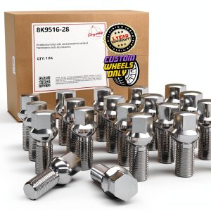 M14 x 1.5 Lug Bolt Wheel Accessories Chrome-0