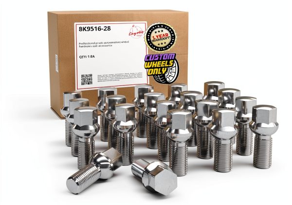 M14 x 1.5 Lug Bolt Wheel Accessories Chrome-0