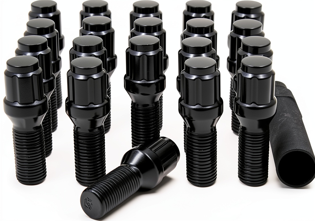 Wheel Accessories Parts Lug Bolts Spline Black