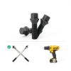 Hex Wheel Bolts 45mm Black KSP Performance-5