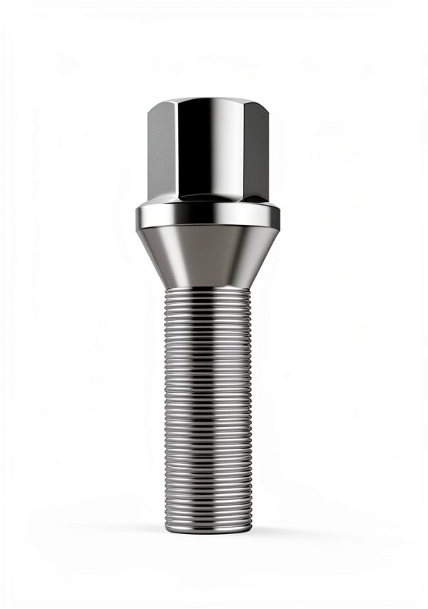 GAsupply Chrome Lug Bolts 40mm Shank Silver-1