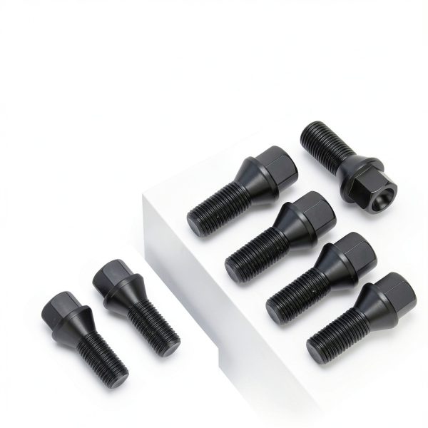 Audi Wheel Bolts dynofit 14x1.5 Black Hex Lug Set of 20-4