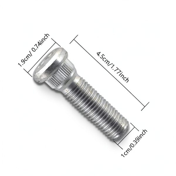 AutoPro M12x1.5 Hex Stud Bolt 5PCS Grade 5 Alloy Steel Wheel Studs-1