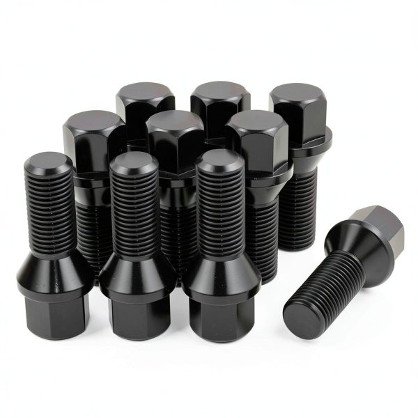 M14x1.5 Wheel Lug Bolt LUJIANI Black Oxide 28mm Shank Pack of 10-0