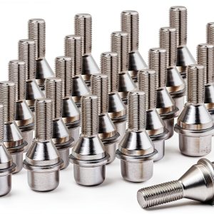VINMS M12x1.25 Hex Wheel Lug Bolts 20pcs High‑Grade Alloy Steel-0