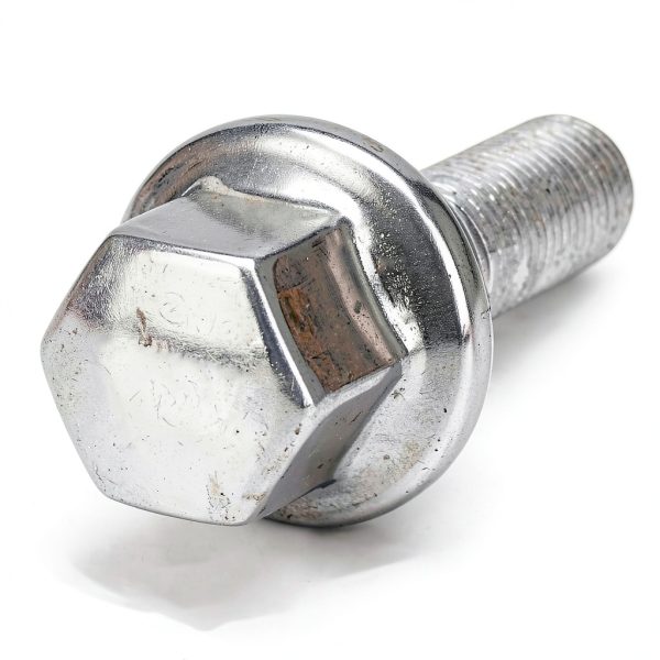 VODCACA M12x1.25 Hex Wheel Bolt Set 20pcs Silver Grade 2 Iron-5
