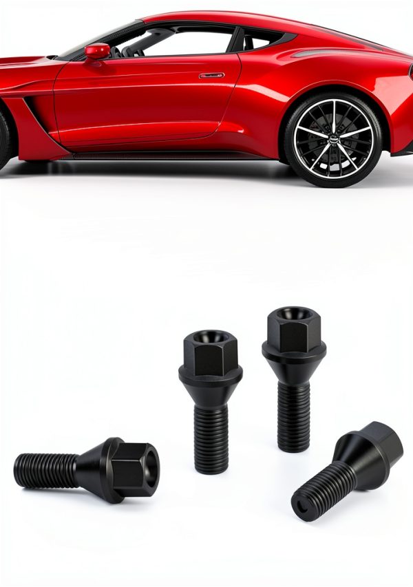 SUCOSO Lug Bolt 17mm Hex Black 40Cr Steel Heavy‑Duty (20 pcs)-4
