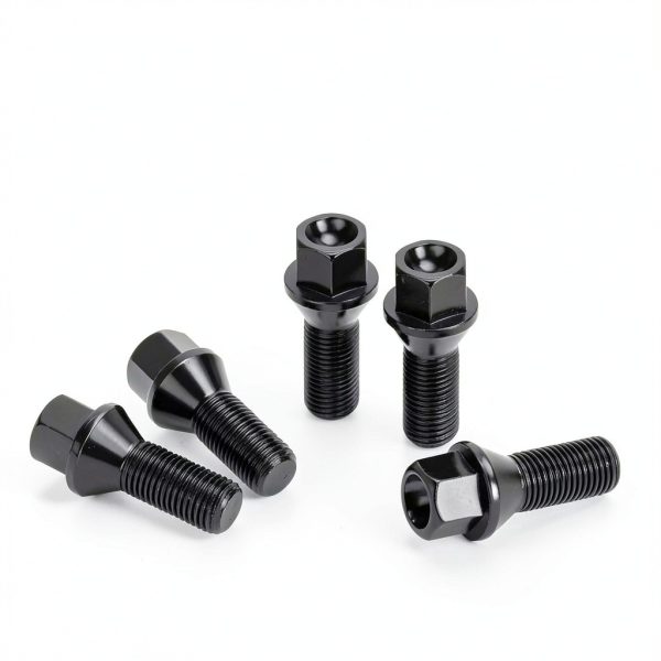 Audi Wheel Bolts dynofit 14x1.5 Black Hex Lug Set of 20-5