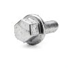 VODCACA M12x1.25 Hex Wheel Bolt Set 20pcs Silver Grade 2 Iron-1