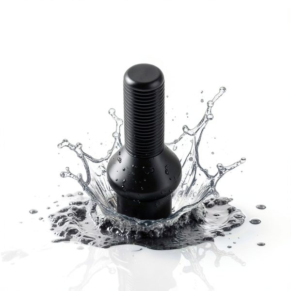 LUJIANI Wheel Lug Bolt M12x1.25 28mm Shank Black Hexagon Fastener Pack-3