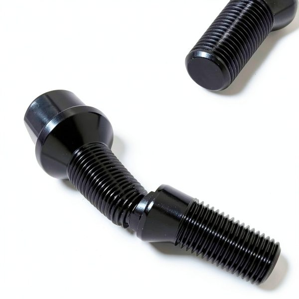 M14x1.5 Wheel Lug Bolt LUJIANI Black Oxide 28mm Shank Pack of 10-2