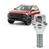 VODCACA M12x1.25 Hex Wheel Bolt Set 20pcs Silver Grade 2 Iron-2