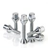Dynofit 19mm Hex-28mm Shank Wheel Bolt 20pcs Black Silver Steel-6