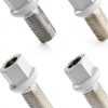 M14x1.5 Wheel Bolt SamWinGear Chrome Hex Bolt Set of 4 Grey-0