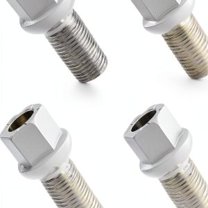 M14x1.5 Wheel Bolt SamWinGear Chrome Hex Bolt Set of 4 Grey-0