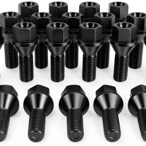 SUCOSO Lug Bolt 17mm Hex Black 40Cr Steel Heavy‑Duty (20 pcs)-0