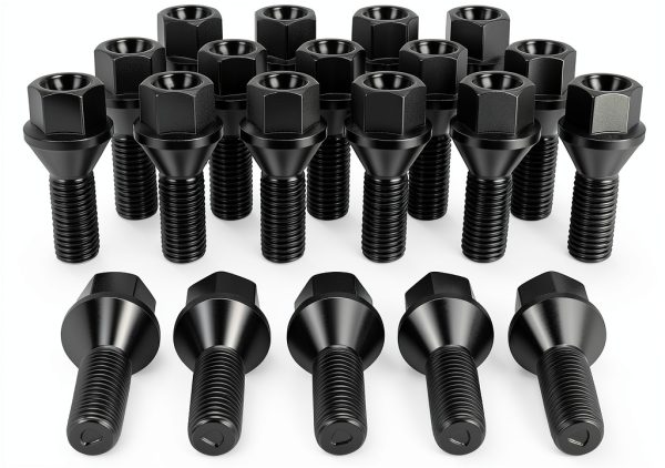 SUCOSO Lug Bolt 17mm Hex Black 40Cr Steel Heavy‑Duty (20 pcs)-0