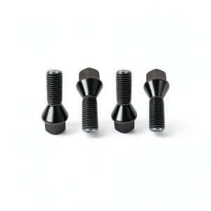 M14 Hex Stud Bolt Set 4pcs Black Alloy Steel for BMW by DASPARTS-0