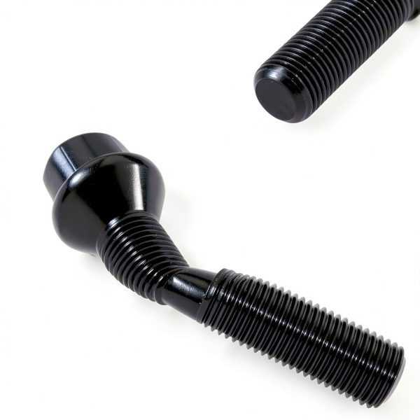 Lujiani Wheel Lug Bolt M14x1.5 40mm Shank Black Hex Bolt Pack of 20-2