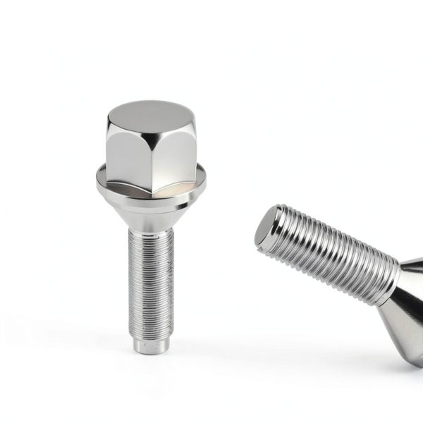 VODCACA M12x1.25 Hex Wheel Bolt Set 20pcs Silver Grade 2 Iron-3