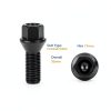 Audi Wheel Bolts dynofit 14x1.5 Black Hex Lug Set of 20-1