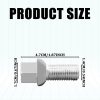 M14x1.5 Wheel Bolt SamWinGear Chrome Hex Bolt Set of 4 Grey-1