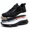 Steel Toe Shoes for Men Women Lightweight Safety Sneakers Composite Toe Work Shoes Puncture Proof Industrial Construction Shoes Black-3