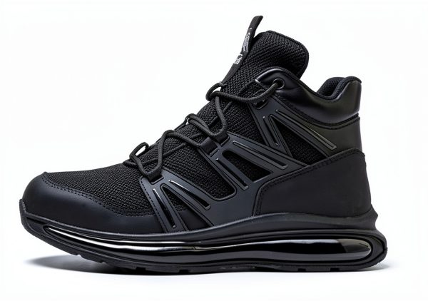 SYLPHID Men Steel Toe Sneakers Women Safety Shoes High Top Air Cushion-1