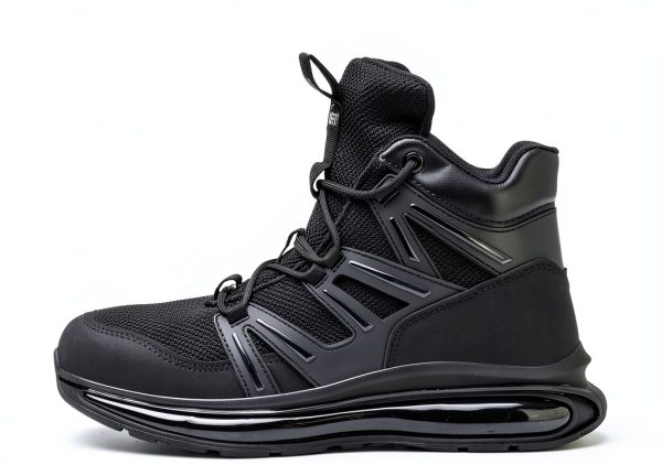 SYLPHID Men Steel Toe Sneakers Women Safety Shoes High Top Air Cushion-3