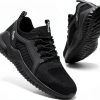 Tinefiy Steel Toe Shoes for Women Work Sneakers Lightweight Comfortable Safety Toe Slip On Puncture Proof Footwear Indestructible Shoe-6